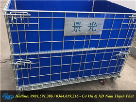 Xe đẩy hàng có lưới bảo vệ